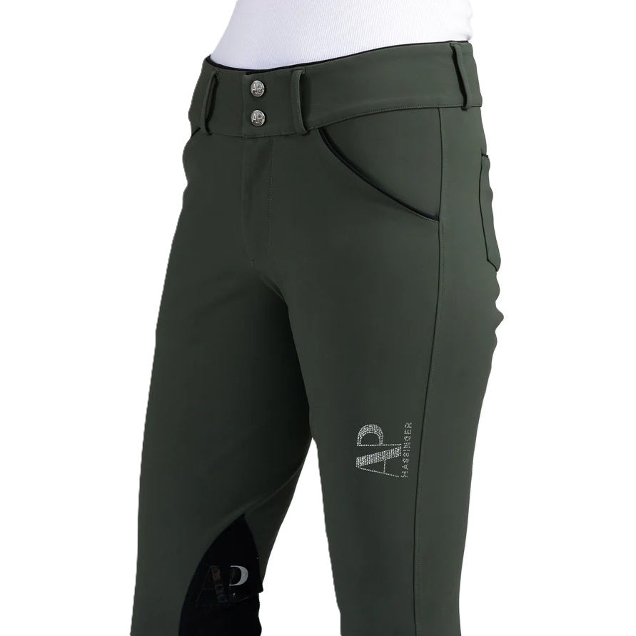 AP Hassinger Women's Sedgefield Knee Patch Front Zip Breech-4