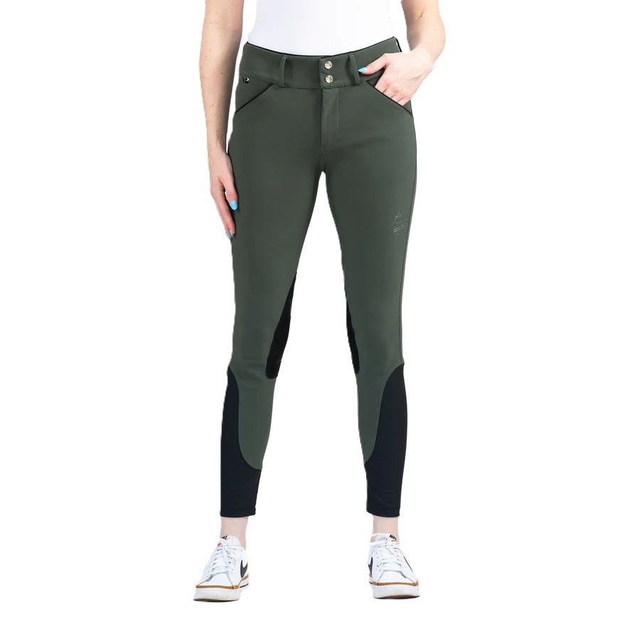 AP Hassinger Women's Sedgefield Knee Patch Front Zip Breech-zoom-3