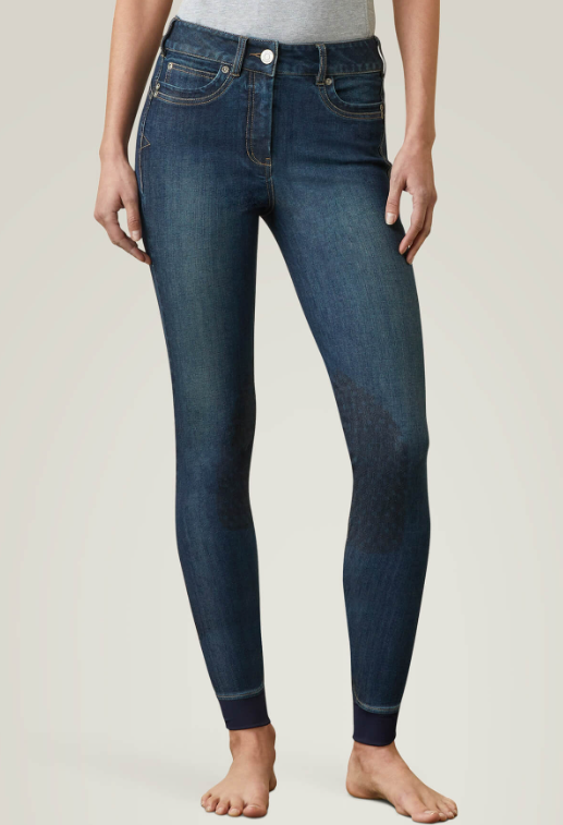 Ariat Halo Knee Patch Denim Breech - FINAL SALE-zoom-1