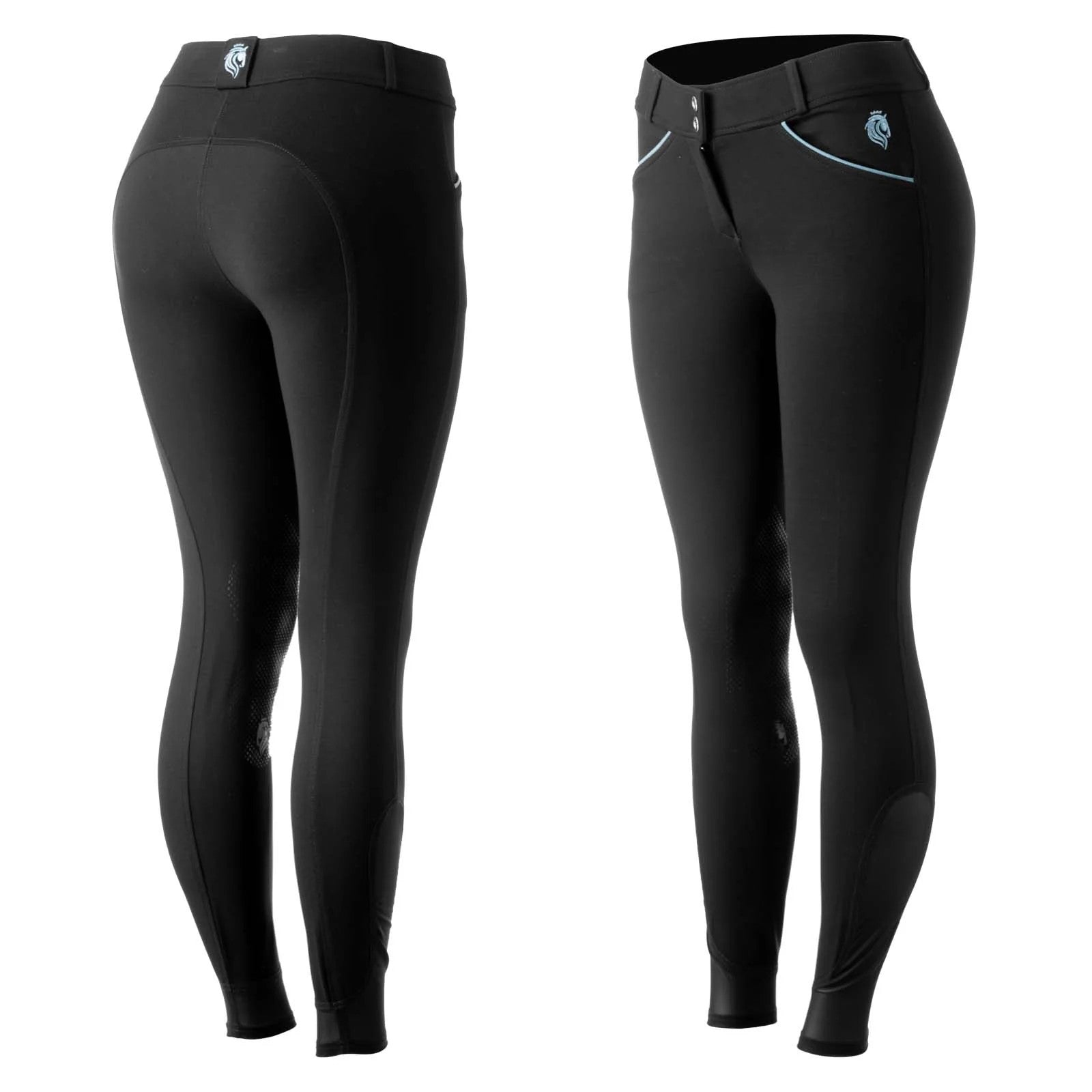 Equinavia Women's Astrid Silicone Knee Patch Breech-zoom-2