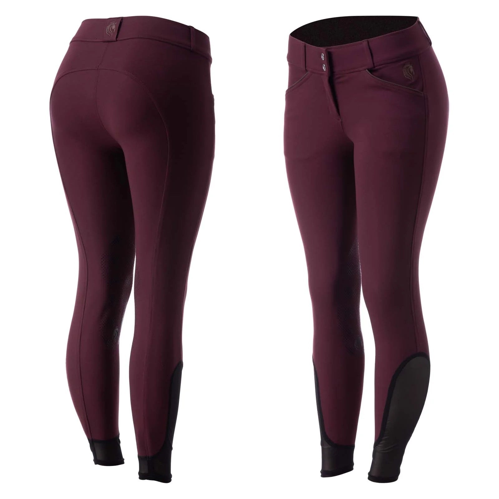 Equinavia Women's Astrid Silicone Knee Patch Breech-zoom-3