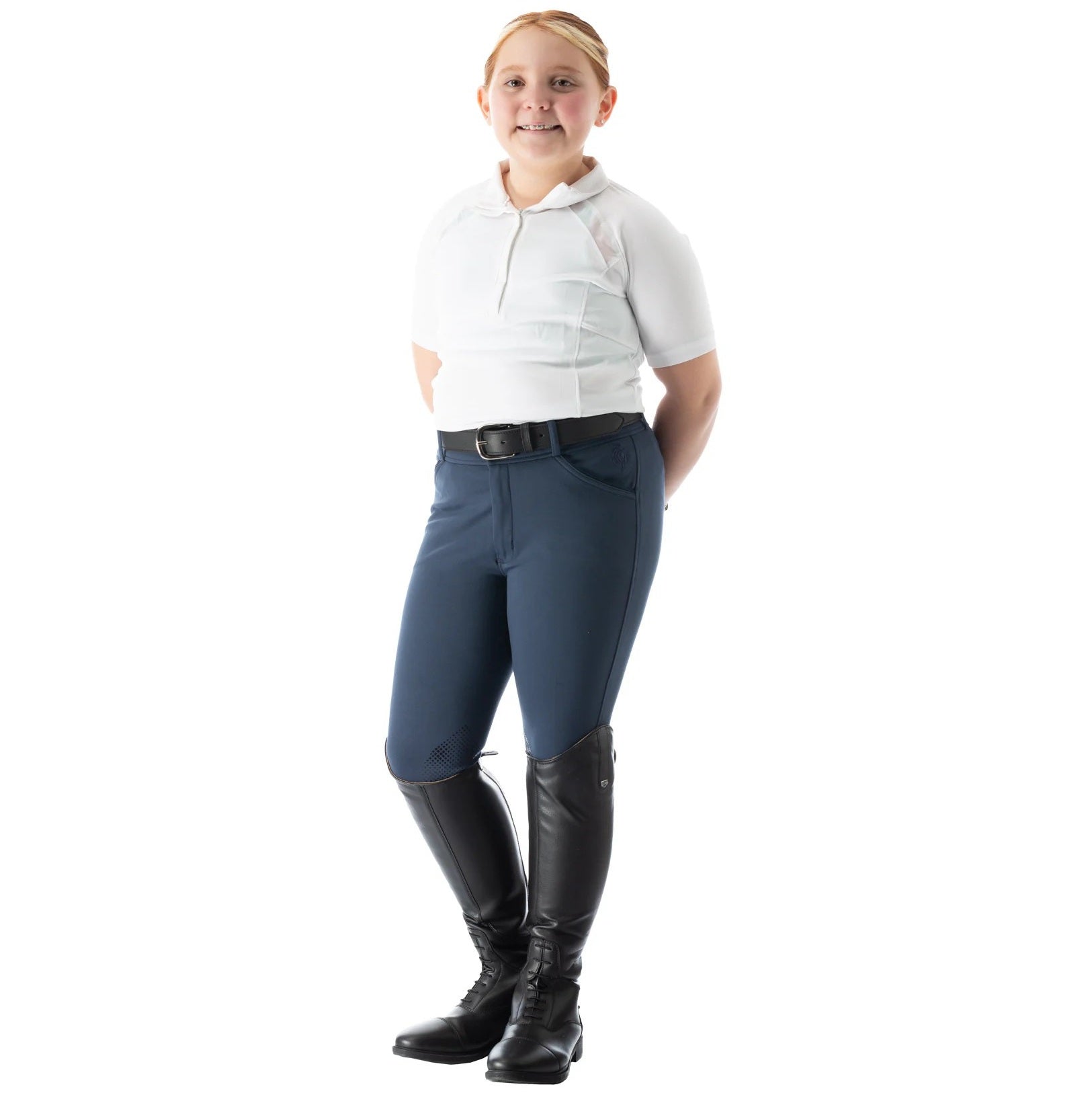 Equinavia Kids Greta Silicone Knee Patch Breech-6