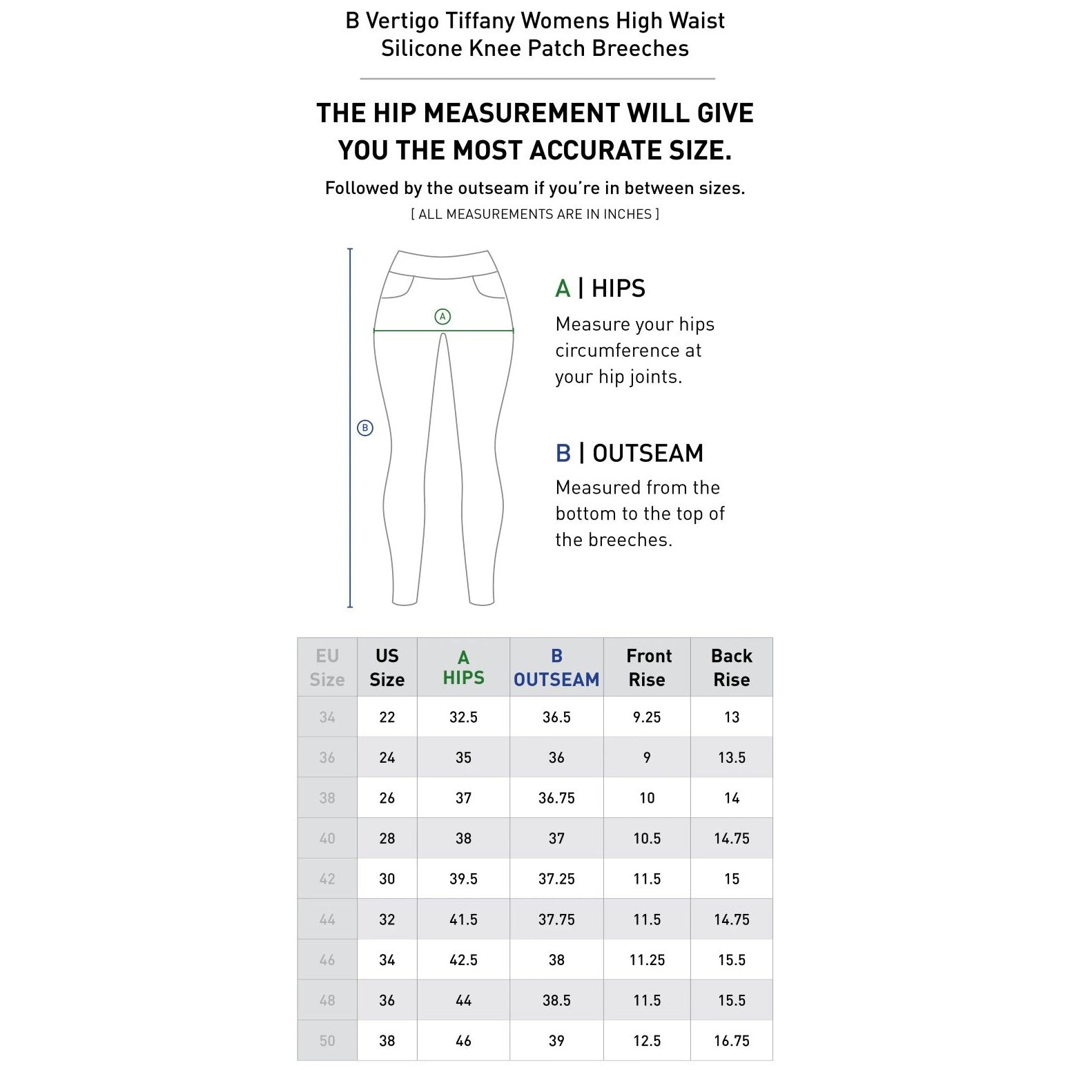 B Vertigo Women's Tiffany Knee Patch Breech-zoom-3