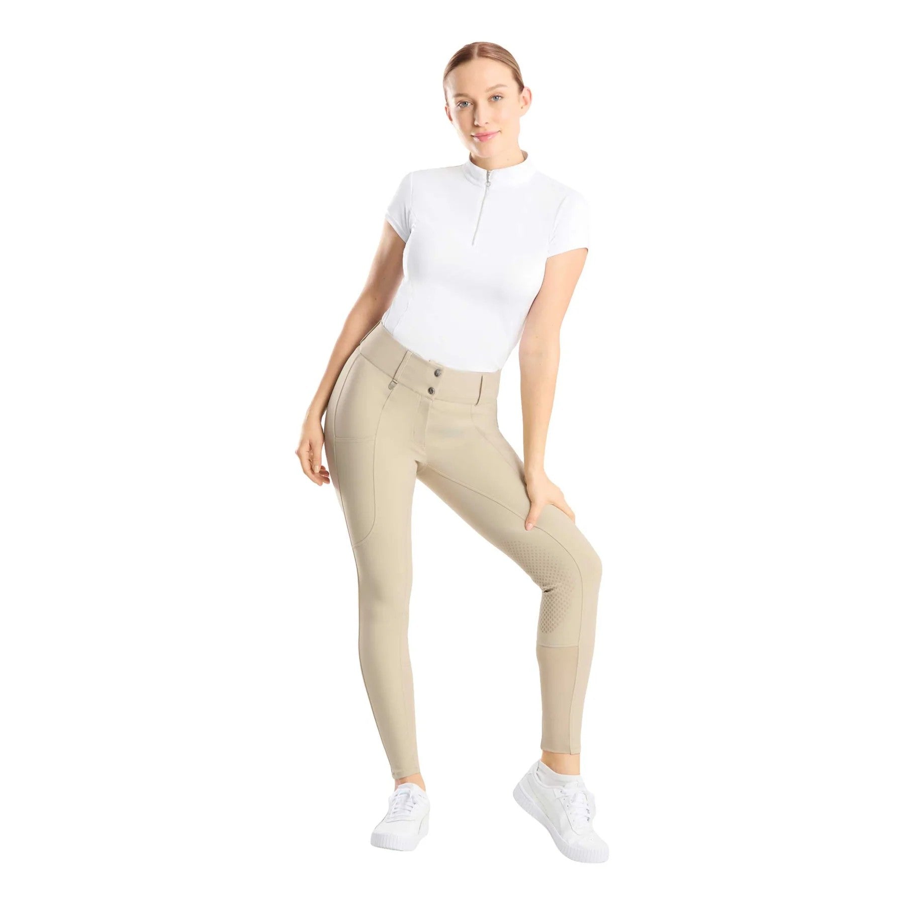 Horze Women's Grand Prix Pro Knee Patch Breeches-zoom-2