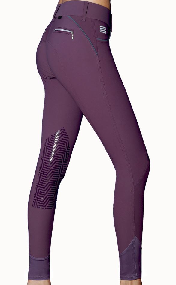GhoDho Women's Aubrie Pro Silicone Knee Patch Breech - 6 Colors Available-zoom-3