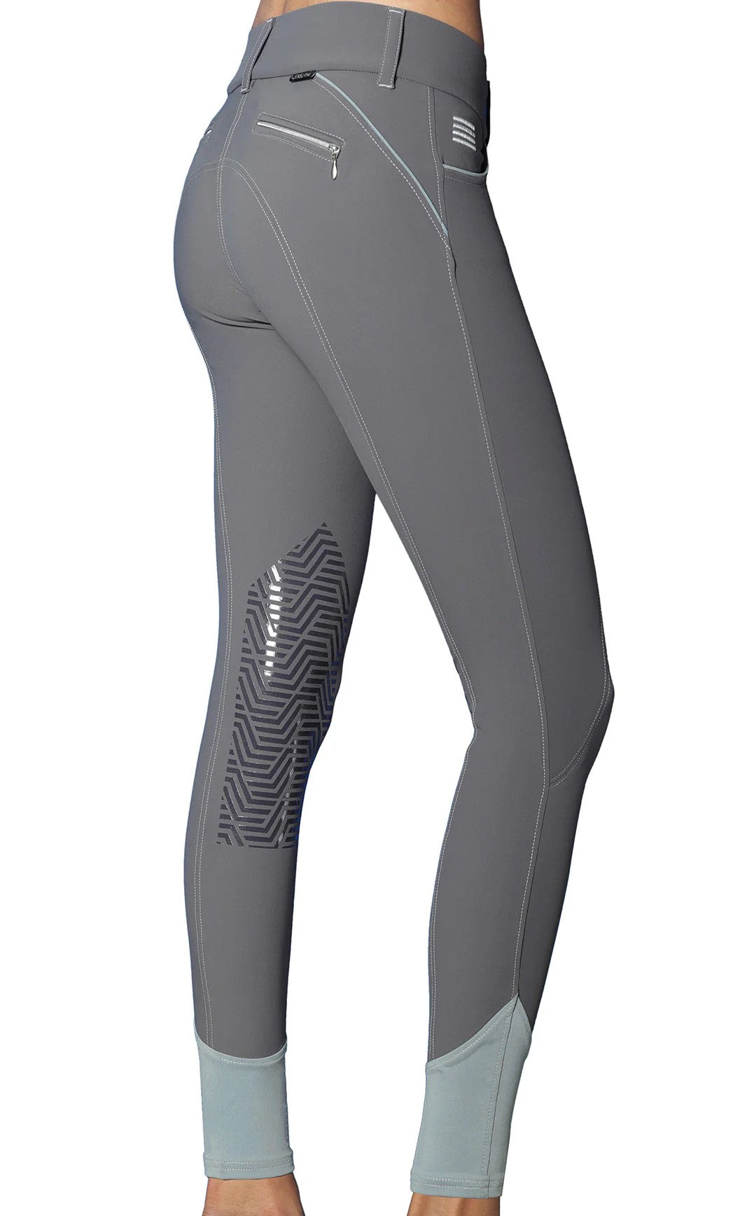 GhoDho Women's Aubrie Pro Silicone Knee Patch Breech - 6 Colors Available-zoom-2