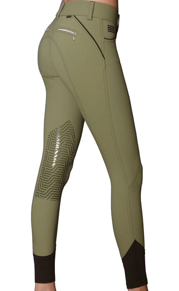 GhoDho Women's Aubrie Pro Silicone Knee Patch Breech - 6 Colors Available-5