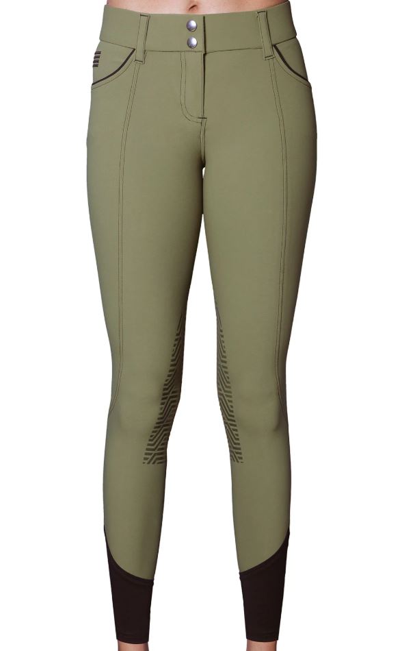 GhoDho Women's Aubrie Pro Silicone Knee Patch Breech - 6 Colors Available-9