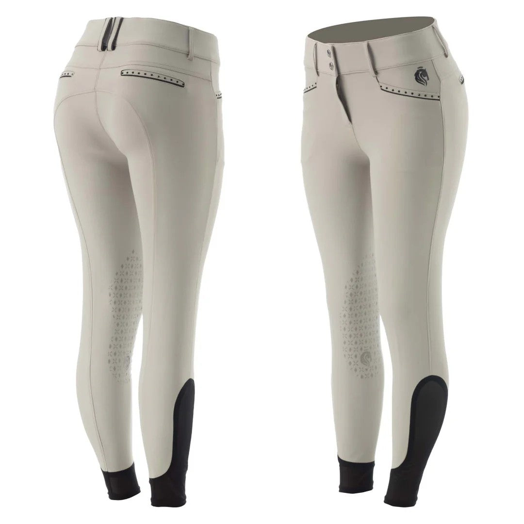 Equinavia Women's Victoria Silicone Knee Patch Breech-2