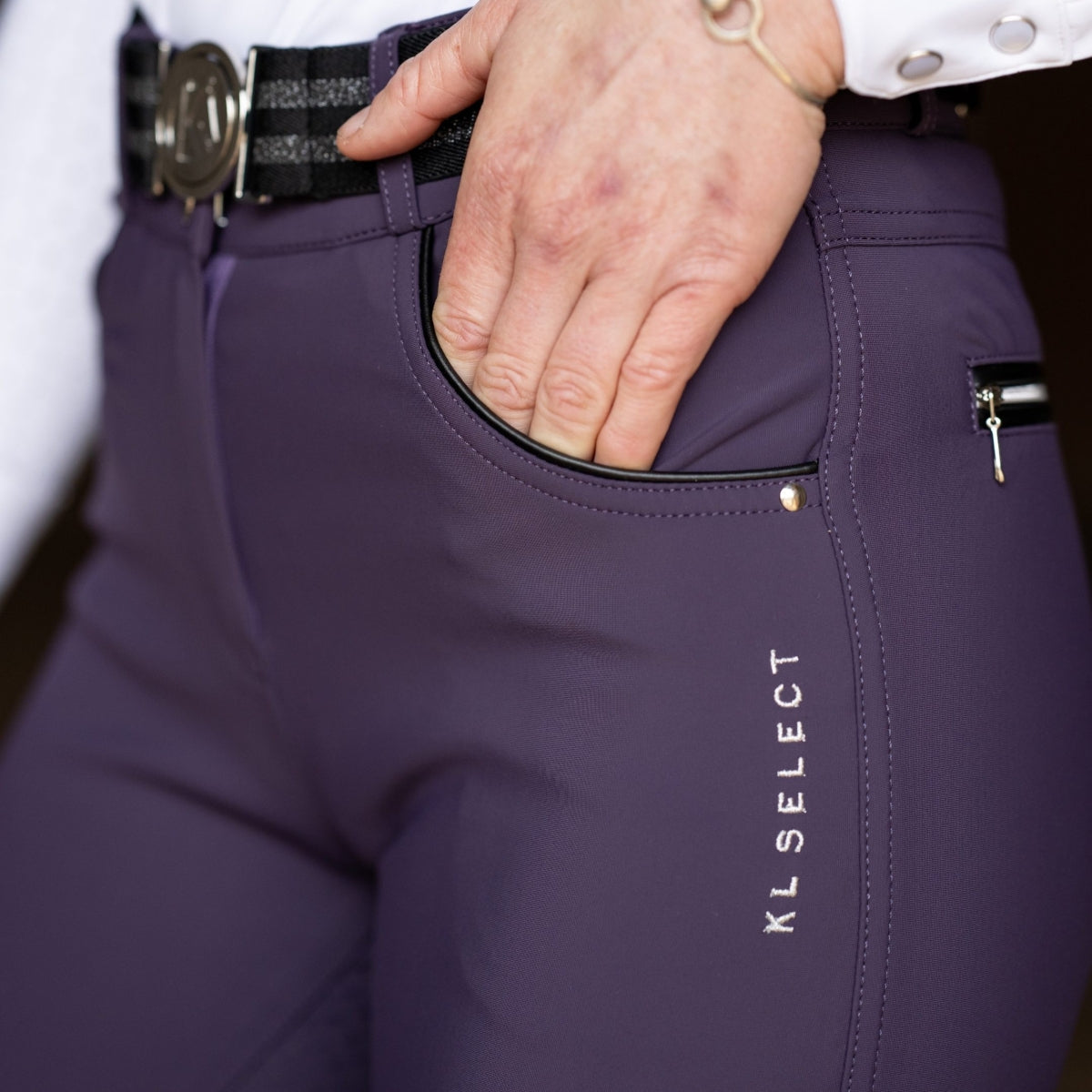 KL Select Women's Gabrielle Knee Patch Breech-1