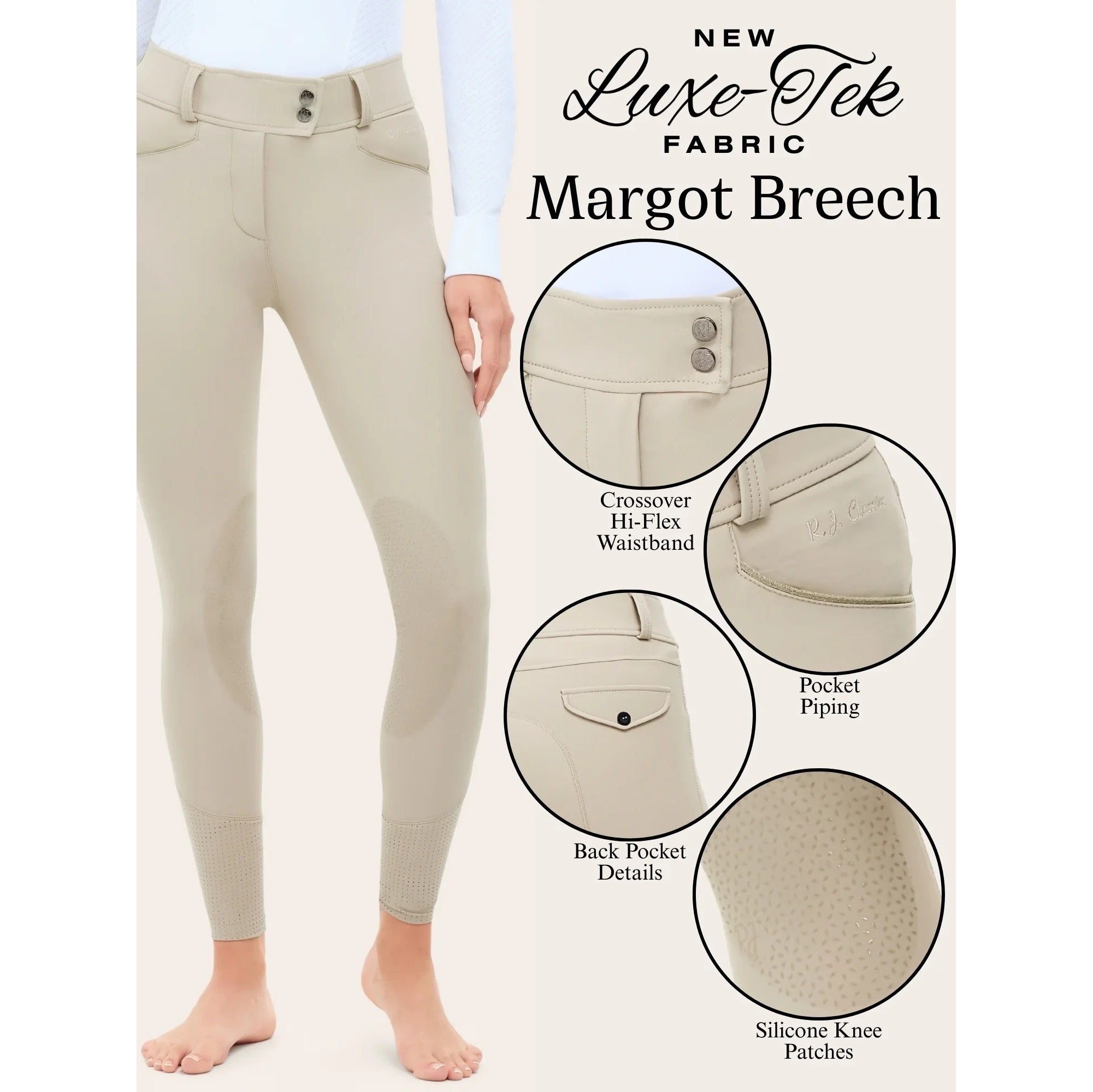 RJ Classics Women's Margot Luxe-Tek Knee Patch Breeches-zoom-16
