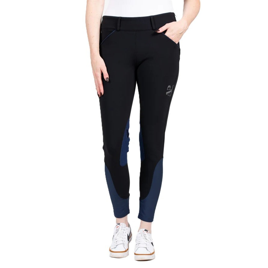 AP Hassinger Women's Black Magic Knee Patch Side Zip Breech-1