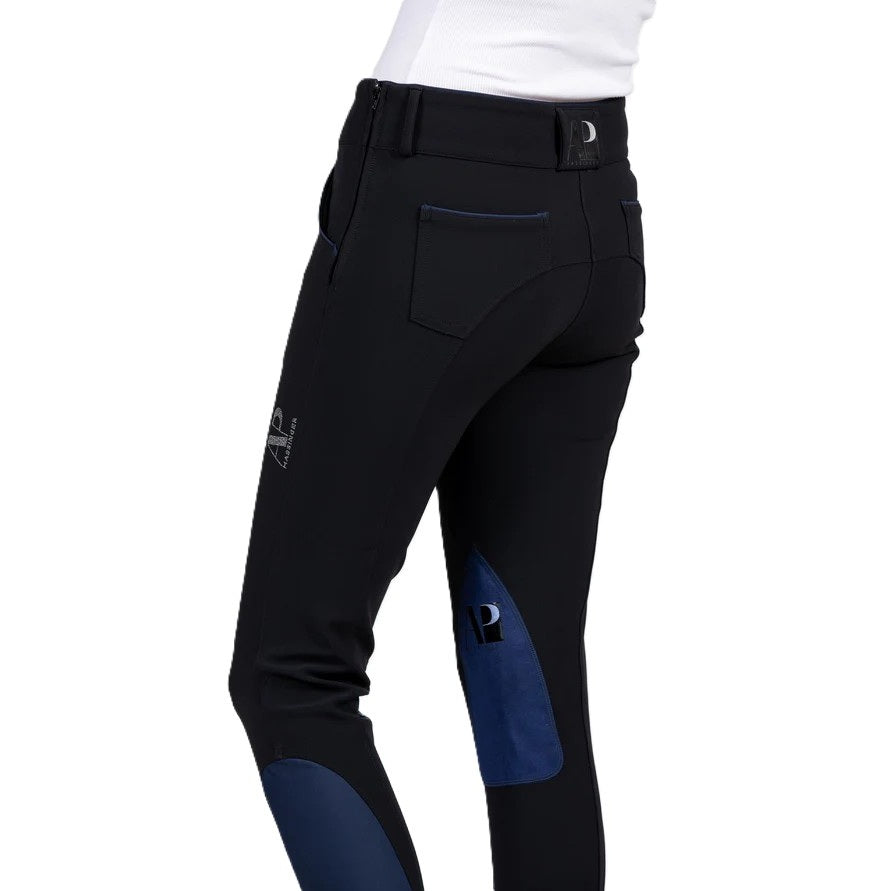 AP Hassinger Women's Black Magic Knee Patch Side Zip Breech-4