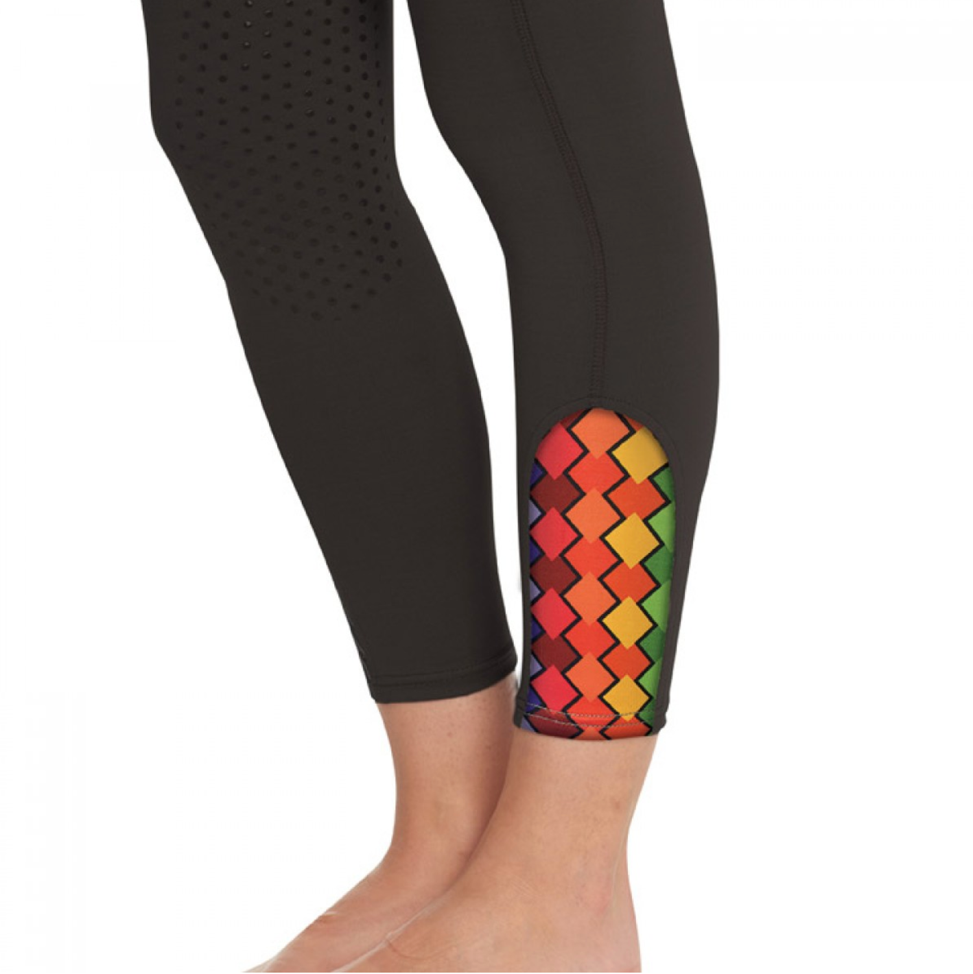Ovation Kid's AeroWick Knee Patch Tights - 6 Colors Available-1