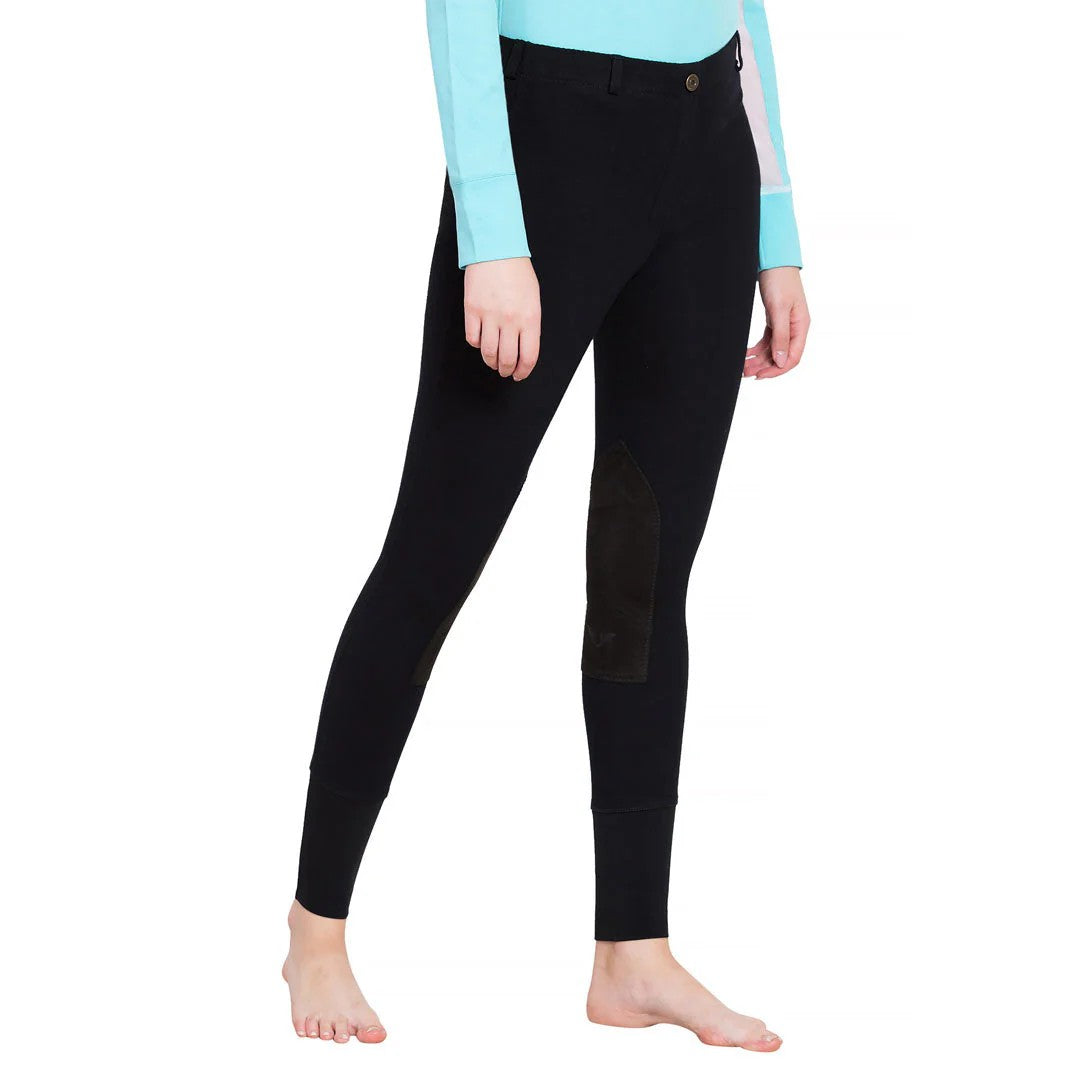 TuffRider Women's Starter Lowrise Pull-On Knee Patch Breeches-zoom-4