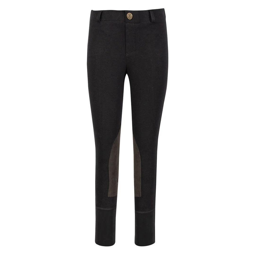 TuffRider Kids Starter Lowrise Pull-On Knee Patch Breeches
