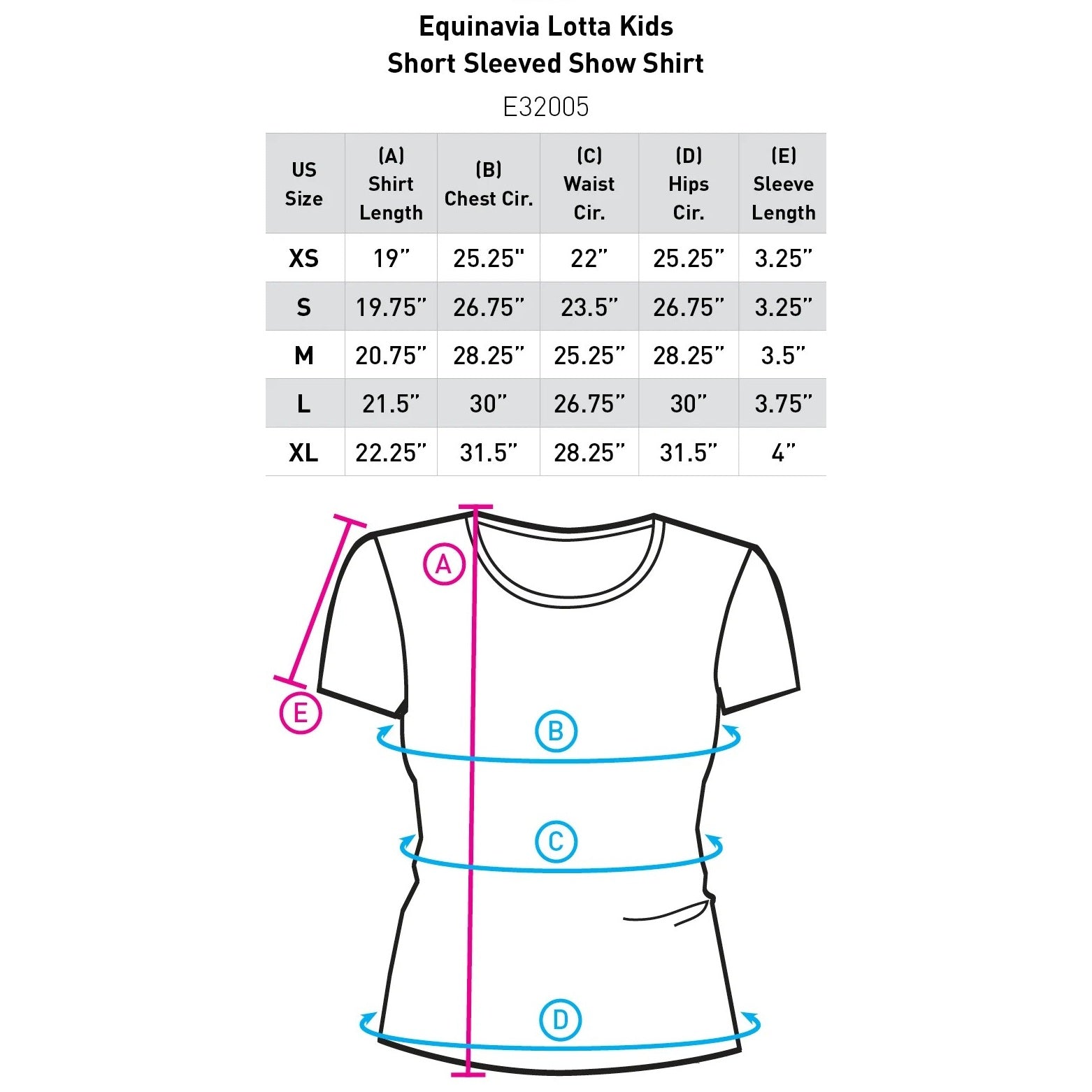 Equinavia Kids Lotta Short Sleeve Show Shirt