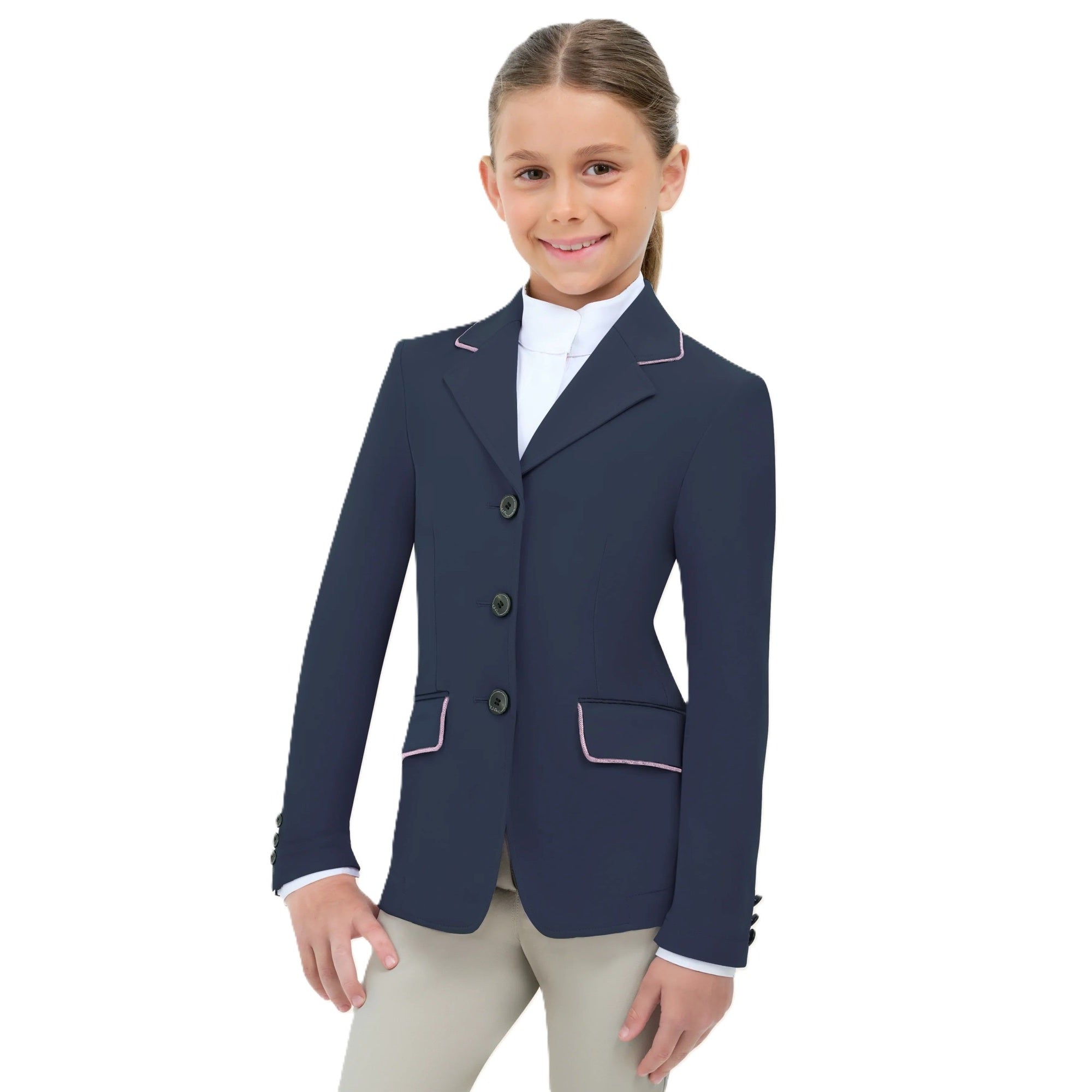RJ Classics Girl's Shore Show Coat with Piping-zoom-6