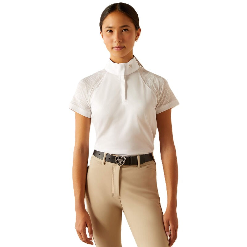 Ariat Girl's Aptos Vent 2.0 Short Sleeve Show Shirt-1