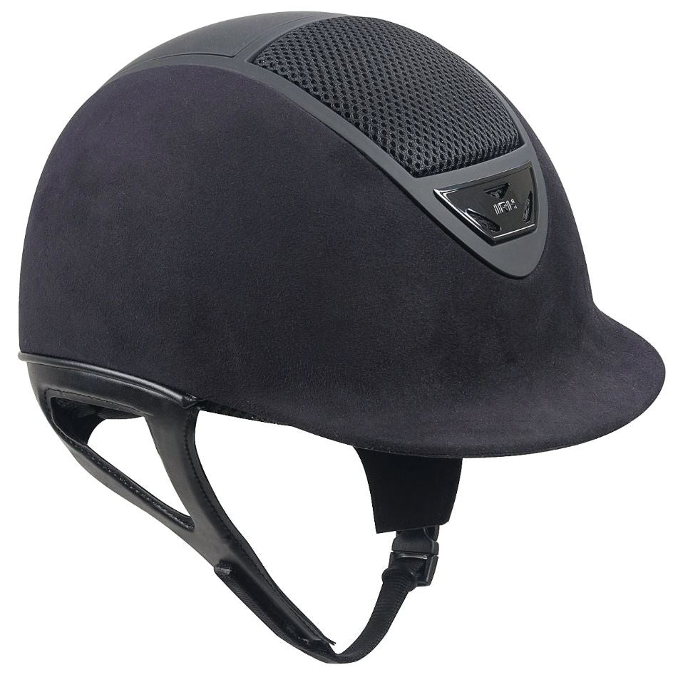 IRH XLT Helmet - Black Amara Suede/Matte Black Frame-zoom-1