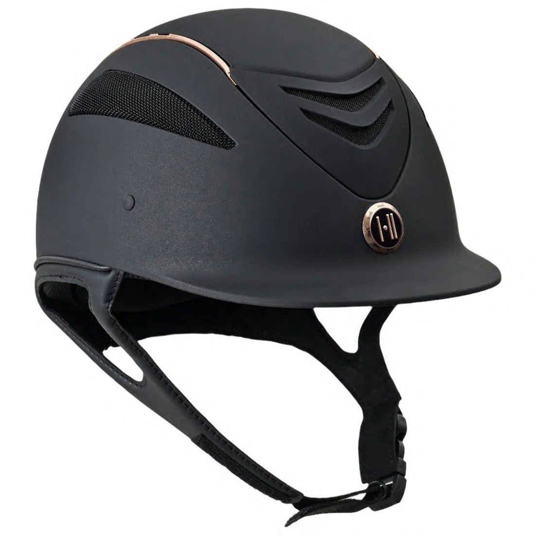 One K Defender Rose Gold Stripe Helmet - Regular Brim Regular/Round Oval