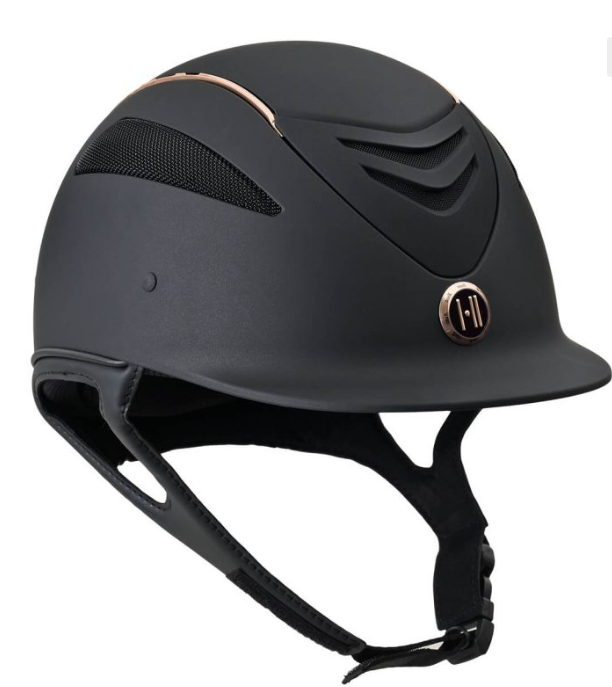 One K Defender Avance Rose Gold Stripe Helmet - Wide Brim Regular/Round Oval-zoom-3