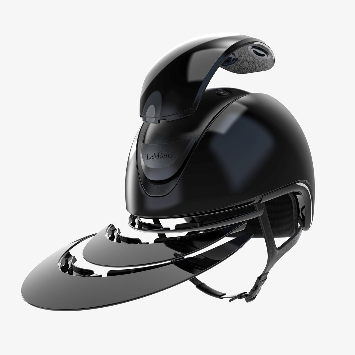 LeMieux Verv Competition Helmet - Gloss Black-zoom-2