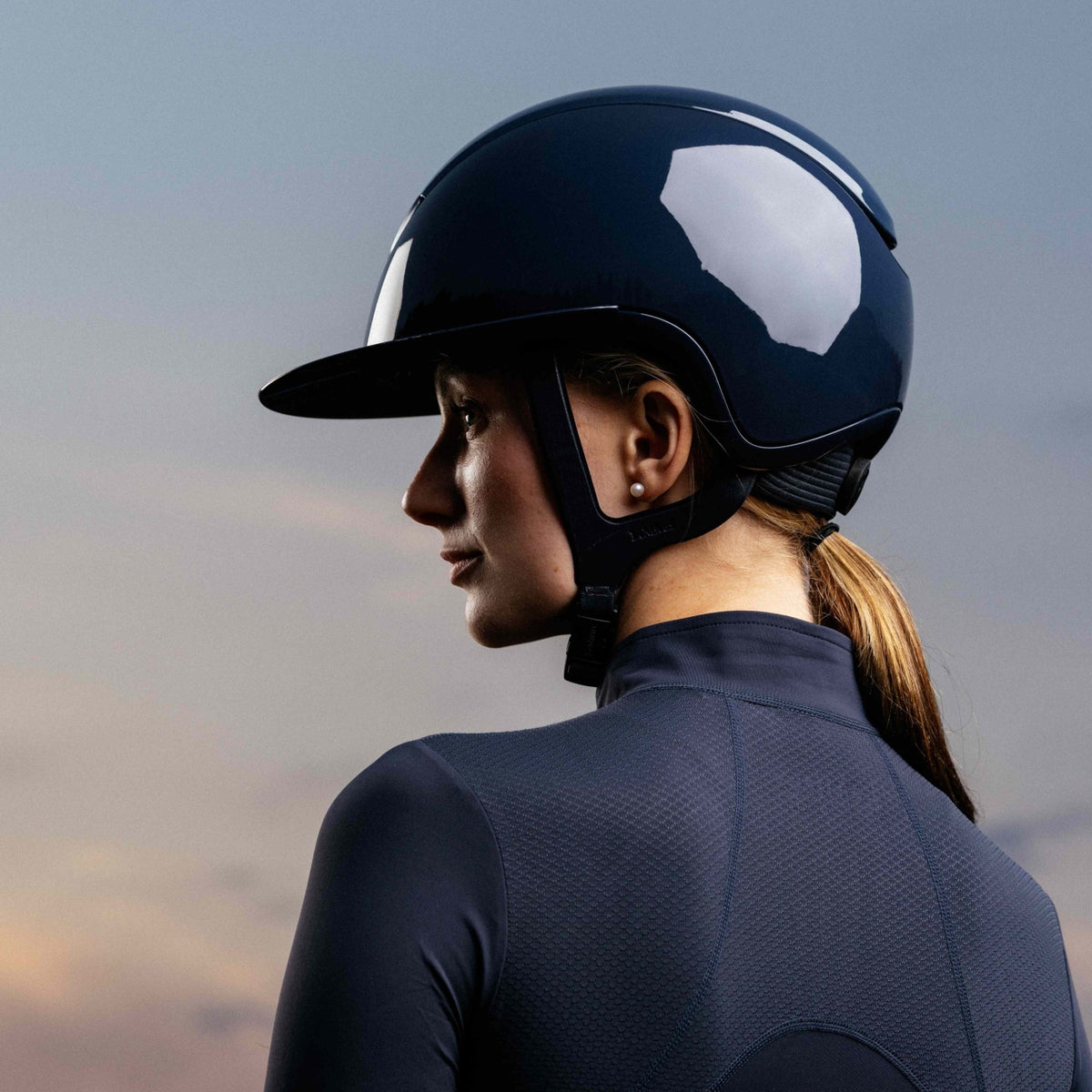 LeMieux Verv Competition Helmet - Gloss Navy-zoom-3