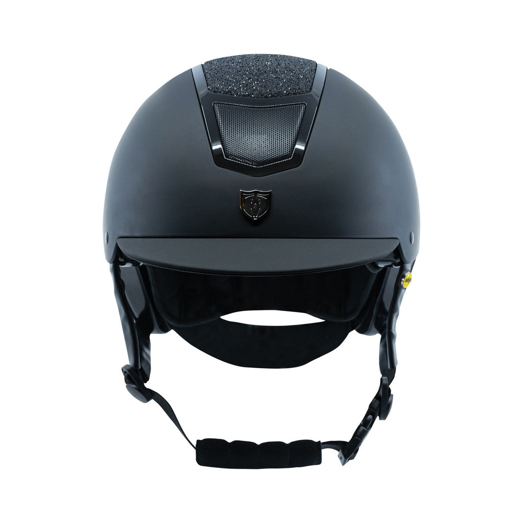 Tipperary Devon MIPS Helmet - Black Sparkle Traditional Brim-zoom-4