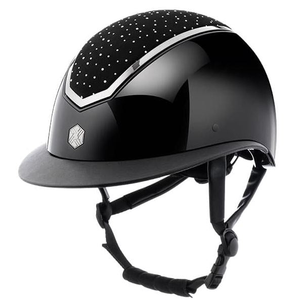 Charles Owen Kylo Helmet - Wide Brim Crystal Gloss - 2 Colors Available