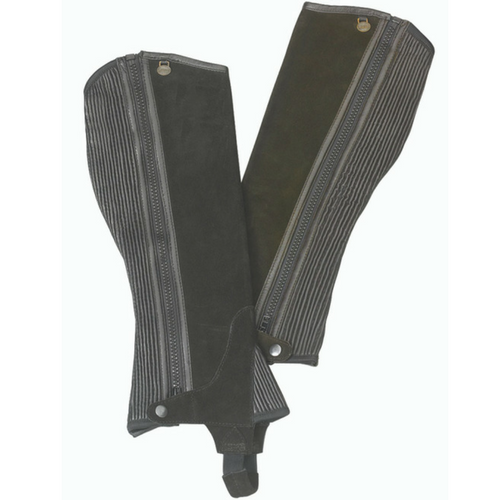 Ovation Adult Suede Ribbed Half Chaps-zoom-1