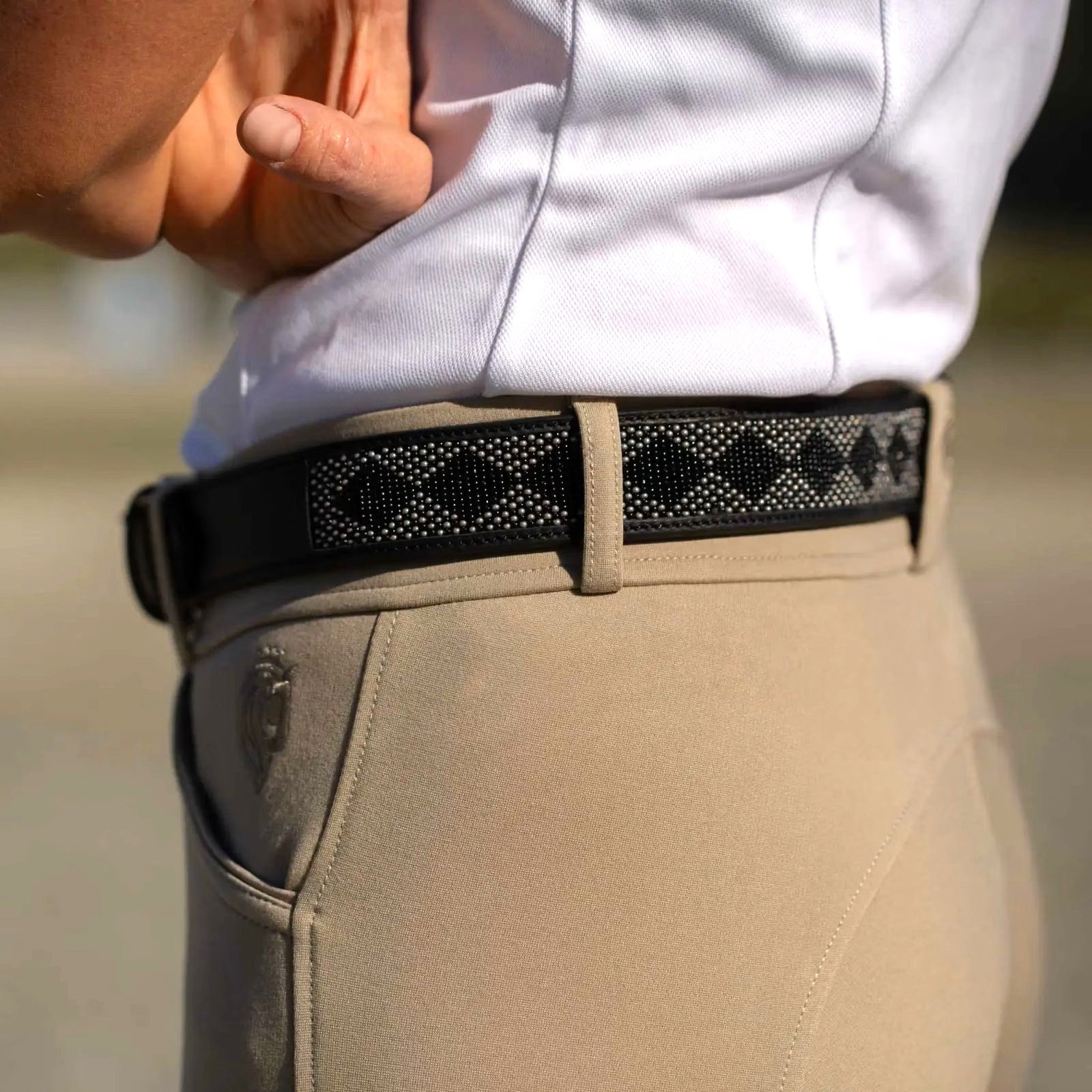 Equinavia Estelle Hand Beaded Leather Belt-8
