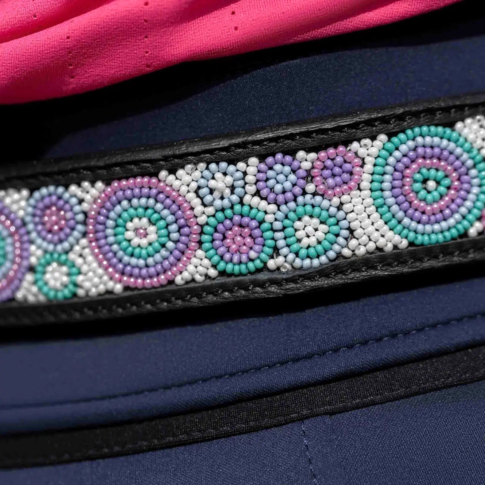 Equinavia Estelle Hand Beaded Leather Belt-6