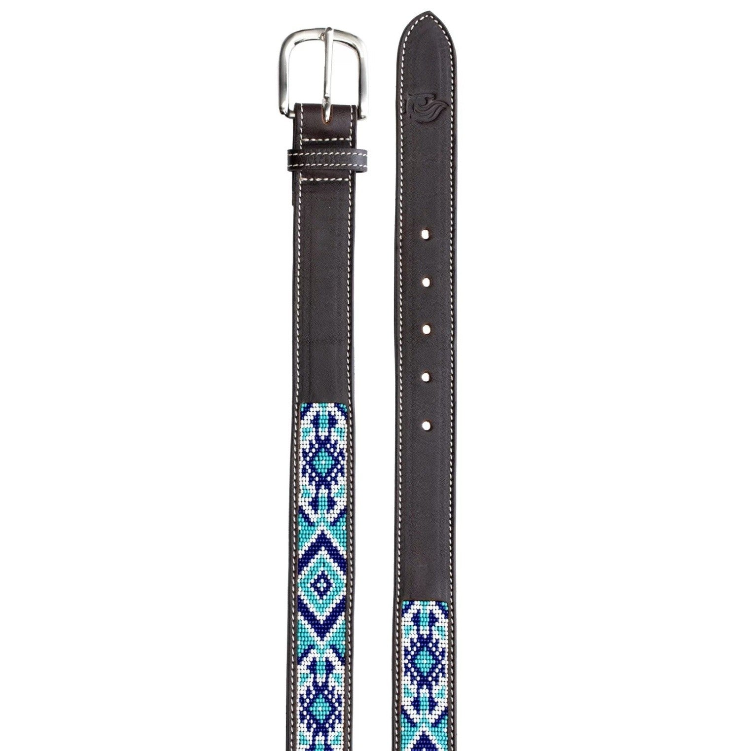 Equinavia Estelle Hand Beaded Leather Belt-zoom-4