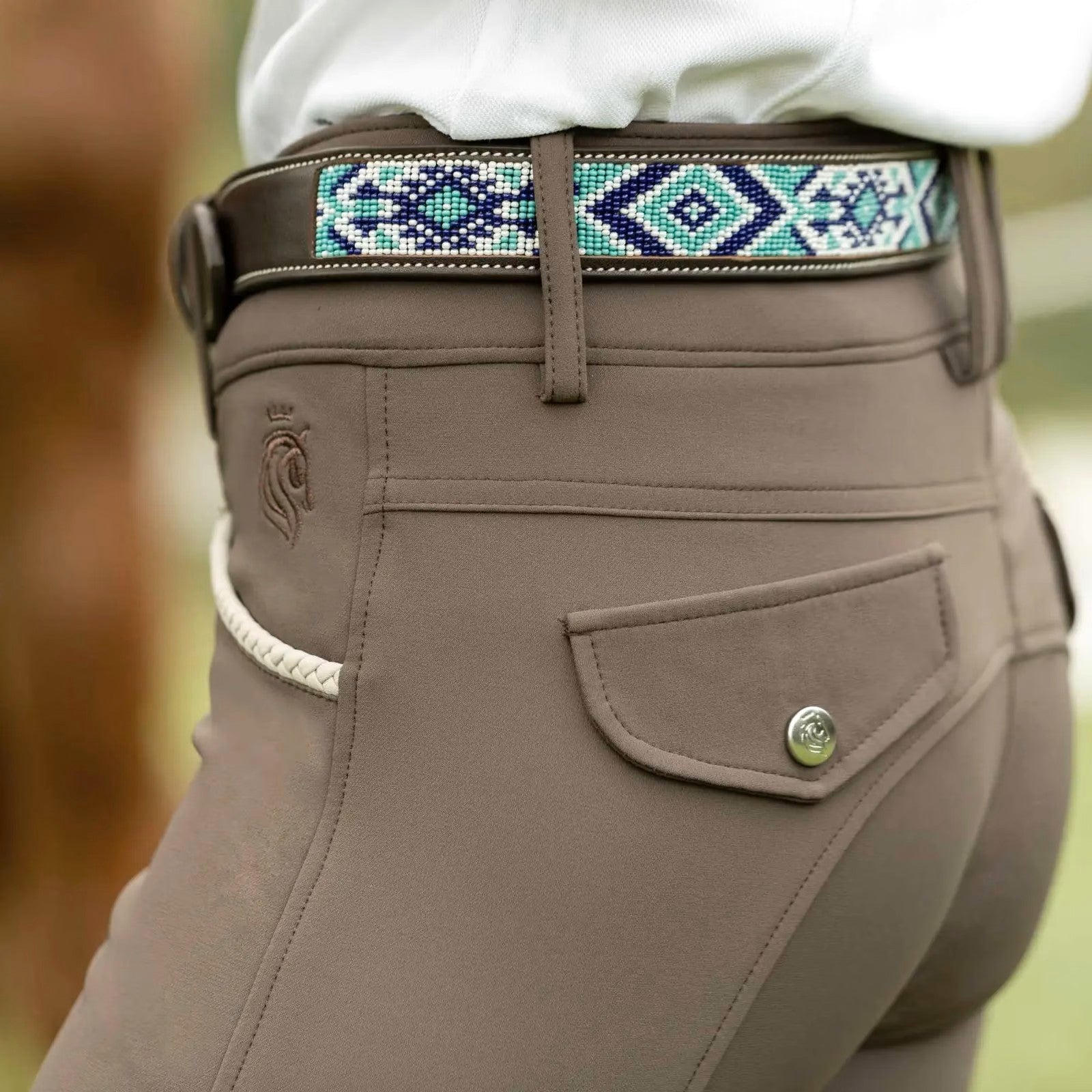 Equinavia Estelle Hand Beaded Leather Belt-zoom-13