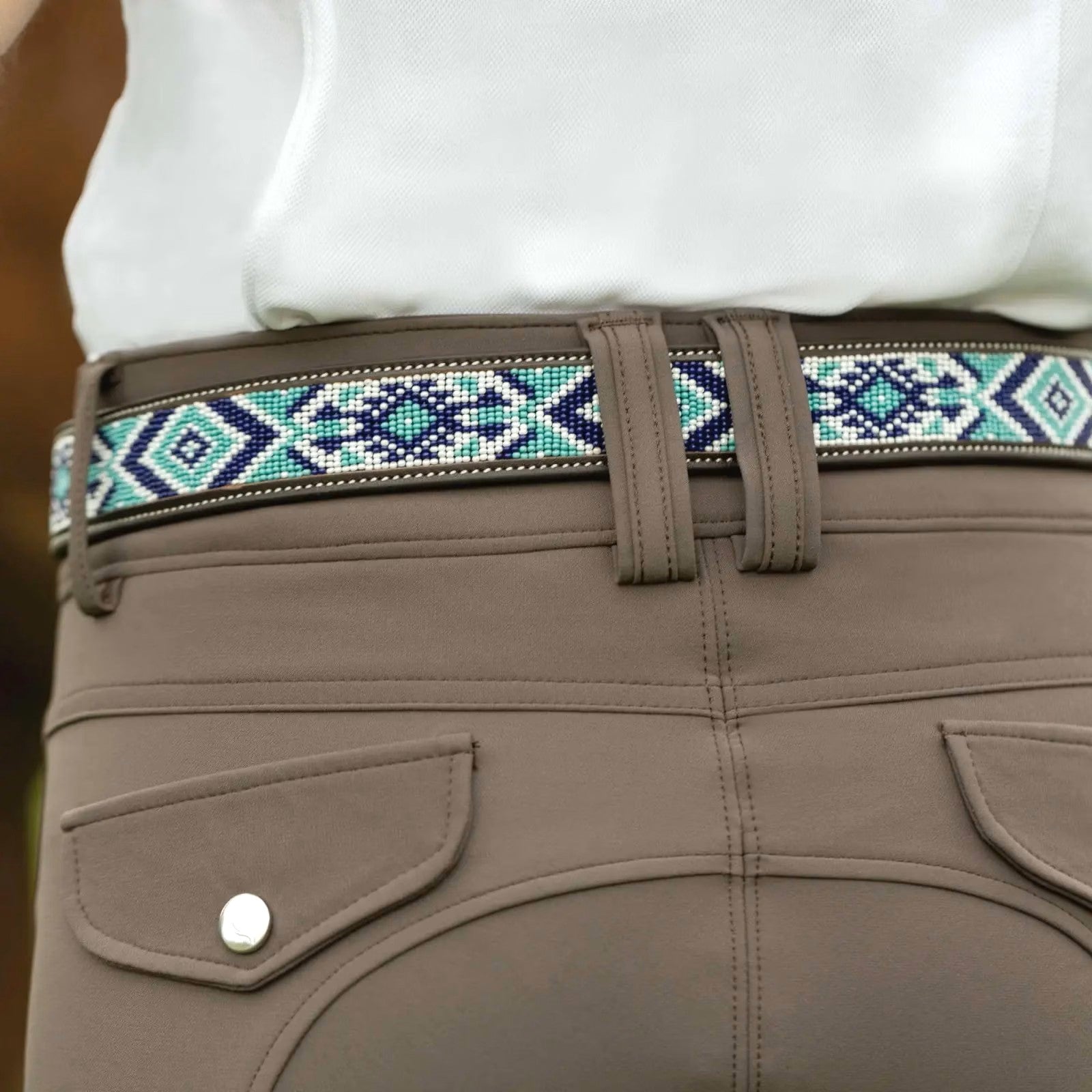 Equinavia Estelle Hand Beaded Leather Belt-zoom-16