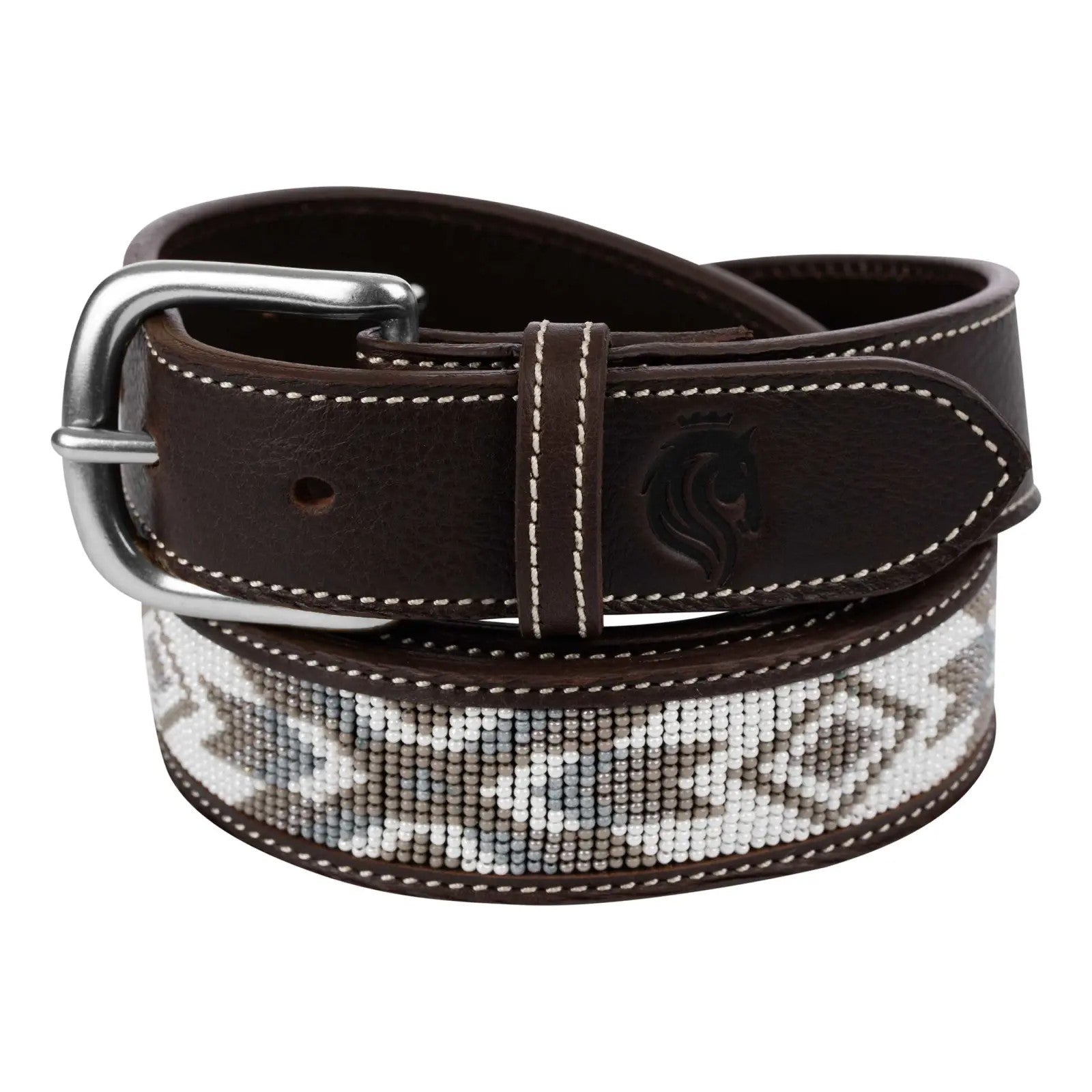 Equinavia Estelle Hand Beaded Leather Belt-zoom-2
