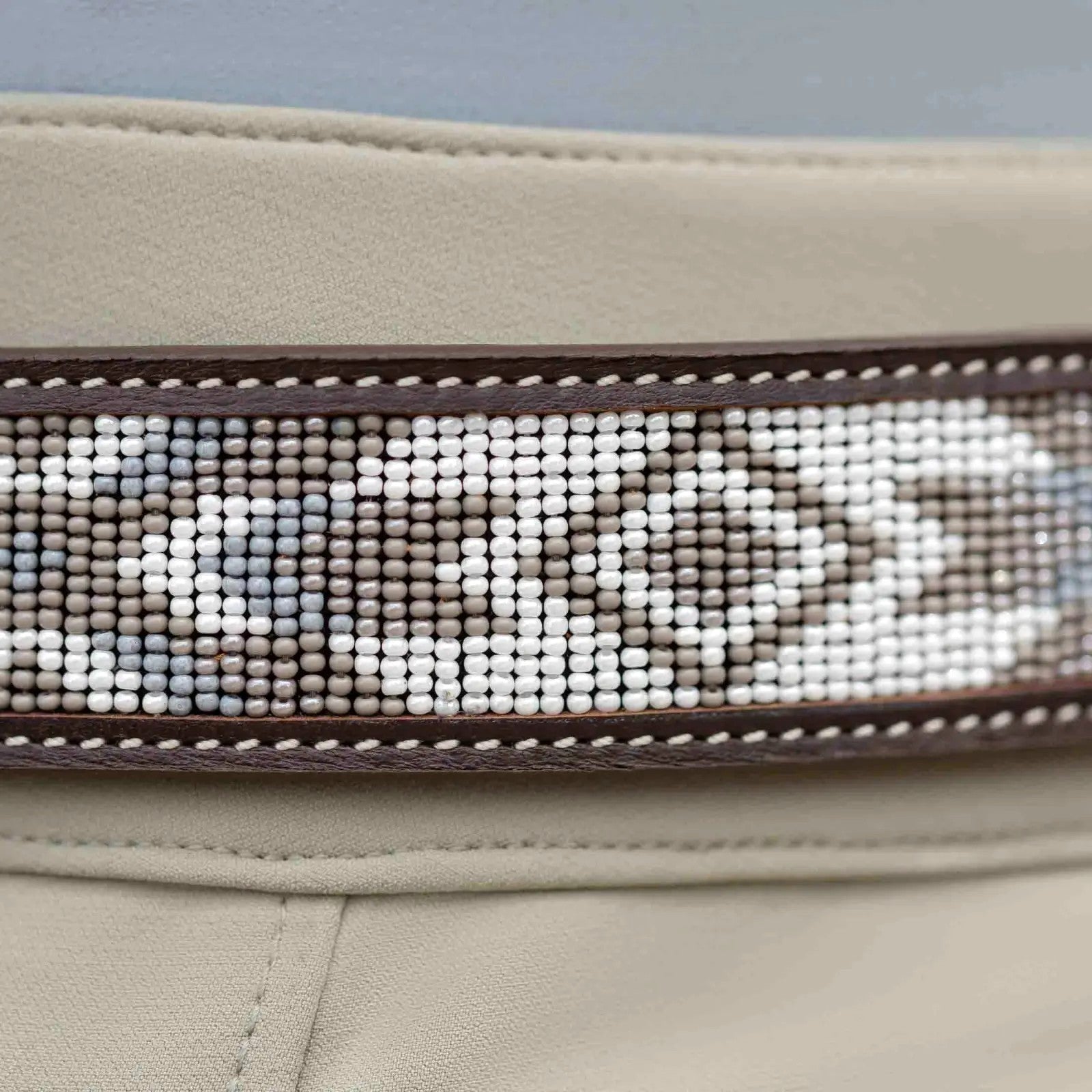 Equinavia Estelle Hand Beaded Leather Belt-11