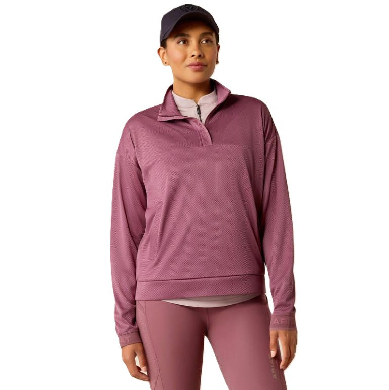 Ariat Women's Breathe 1/2 Zip Sweatshirt-zoom-2