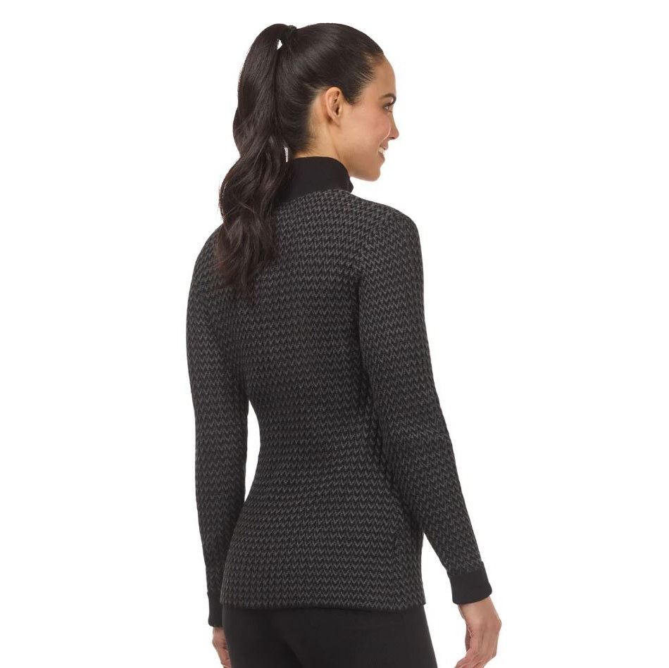 Kerrits Women's Quarter Zip Herringbone Sweater-4