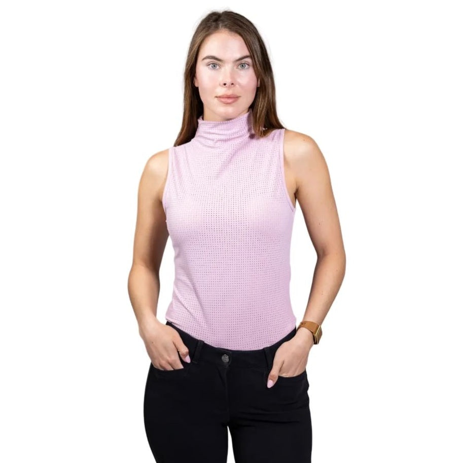 Equisite Women's Blaire Sleeveless Mock Neck Shirt-4