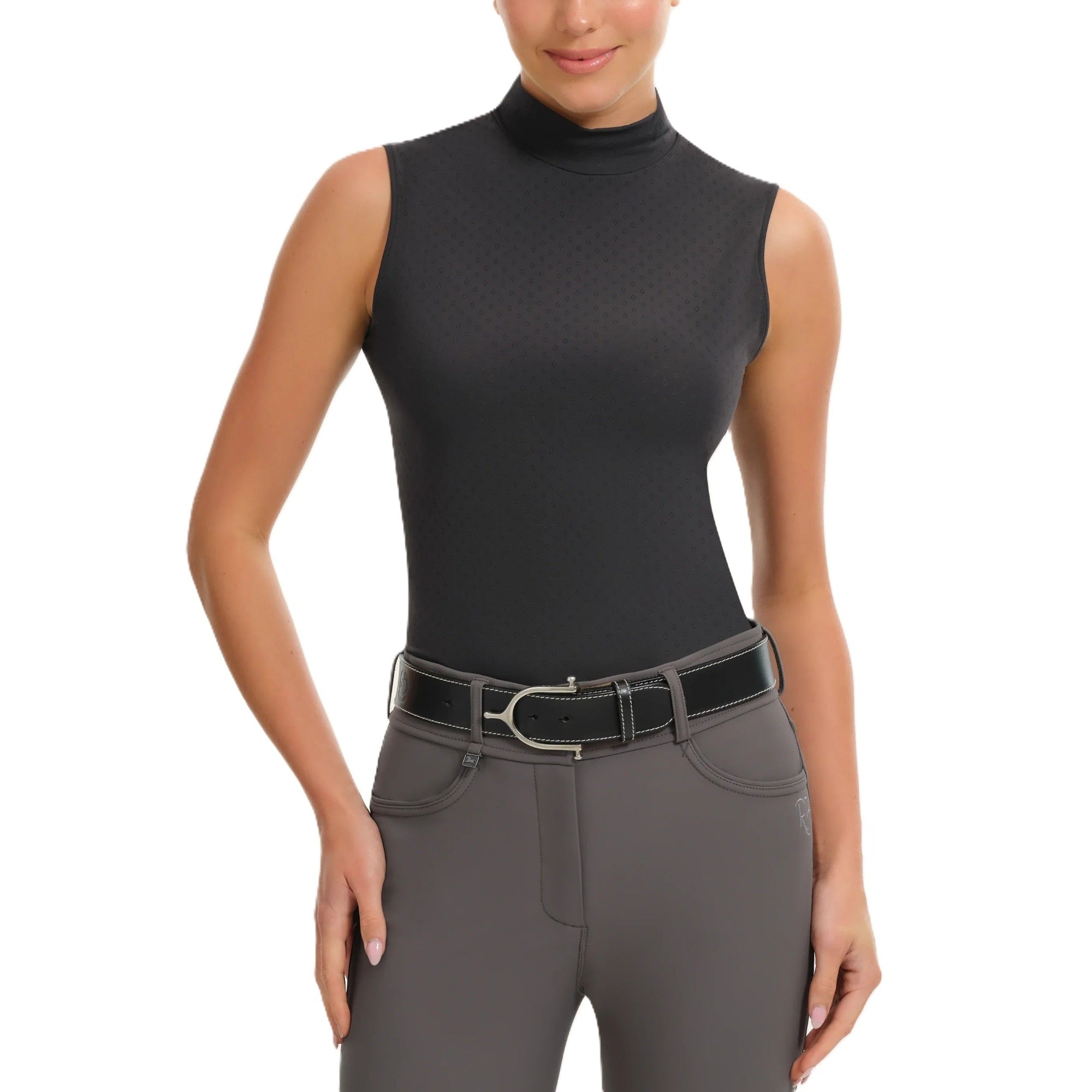 RJ Classics Women's Corrie Sleeveless Mock Neck Shirt-zoom-1