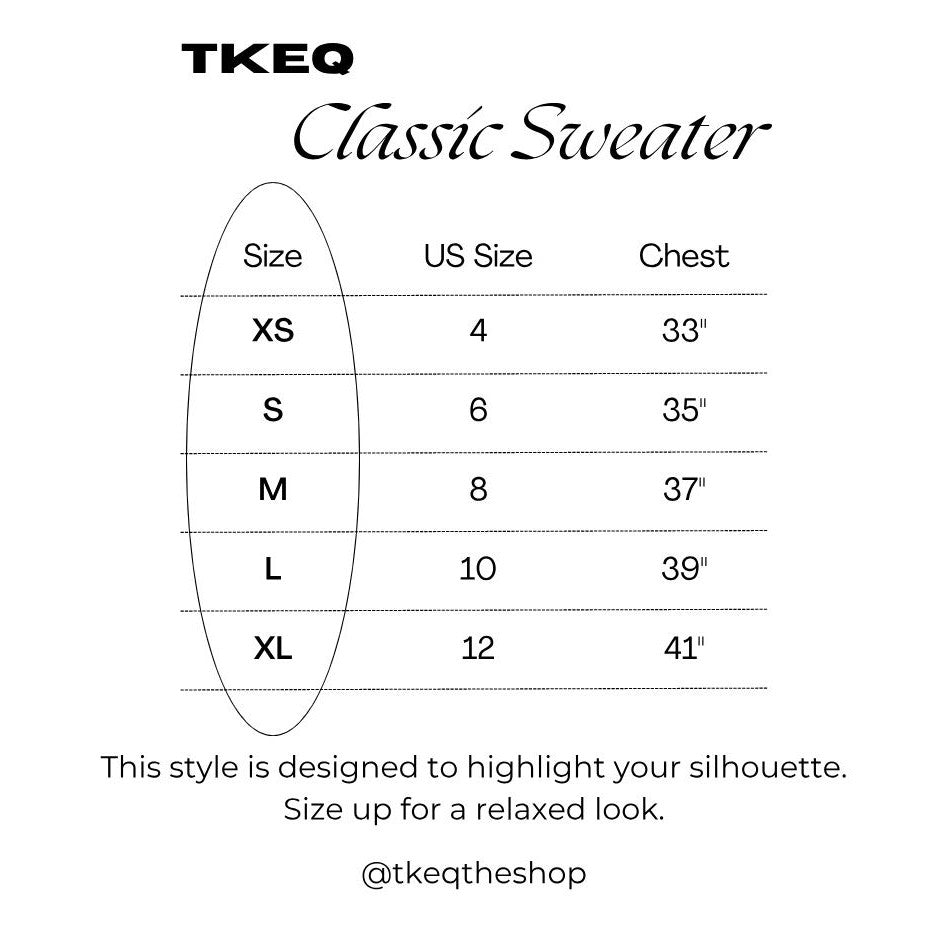 TKEQ Women's Essential Crewneck Sweater