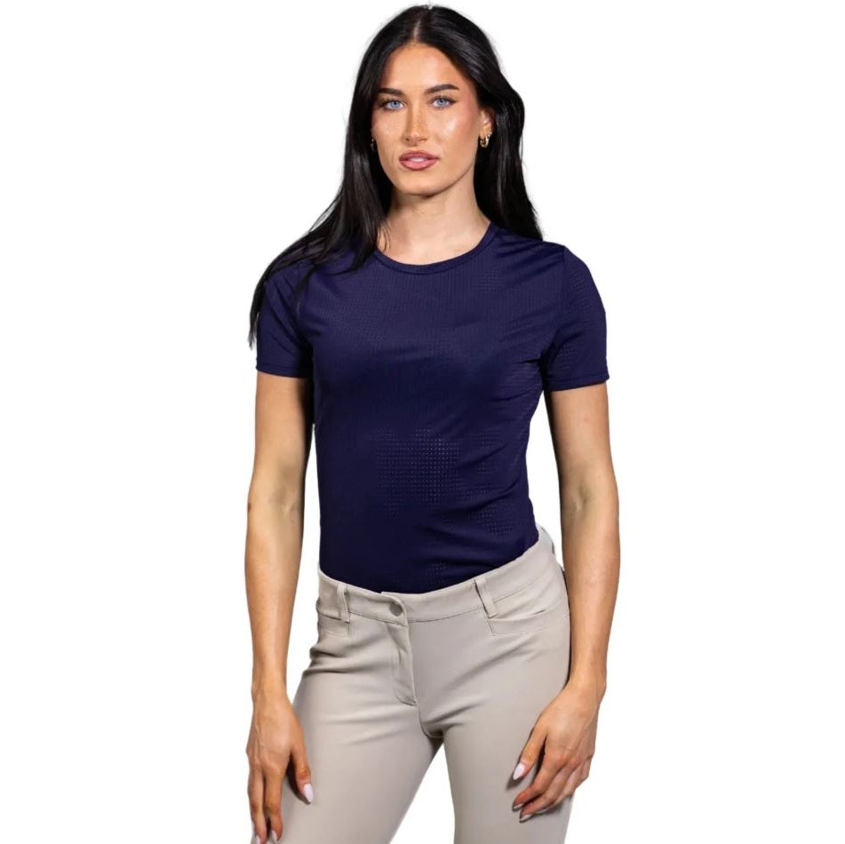 Equisite Women's Hallie Short Sleeve Crew Neck Shirt