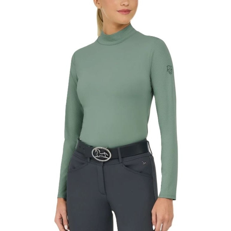 RJ Classics Women's Jemma Mock Neck Long Sleeve Shirt-zoom-4