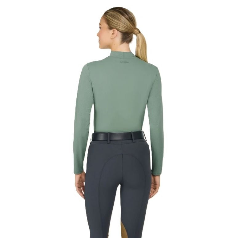 RJ Classics Women's Jemma Mock Neck Long Sleeve Shirt-18