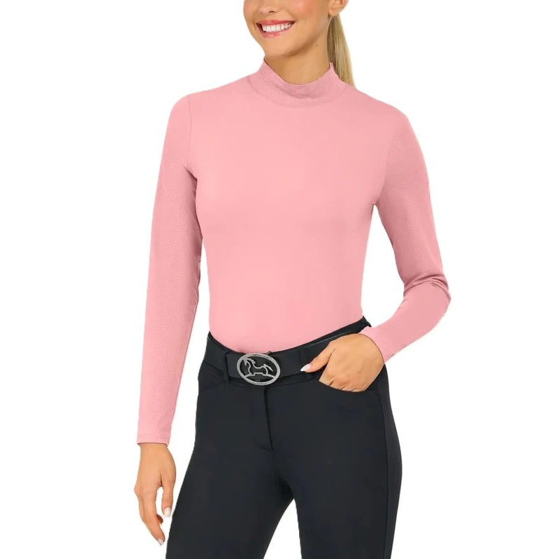 RJ Classics Women's Jemma Mock Neck Long Sleeve Shirt