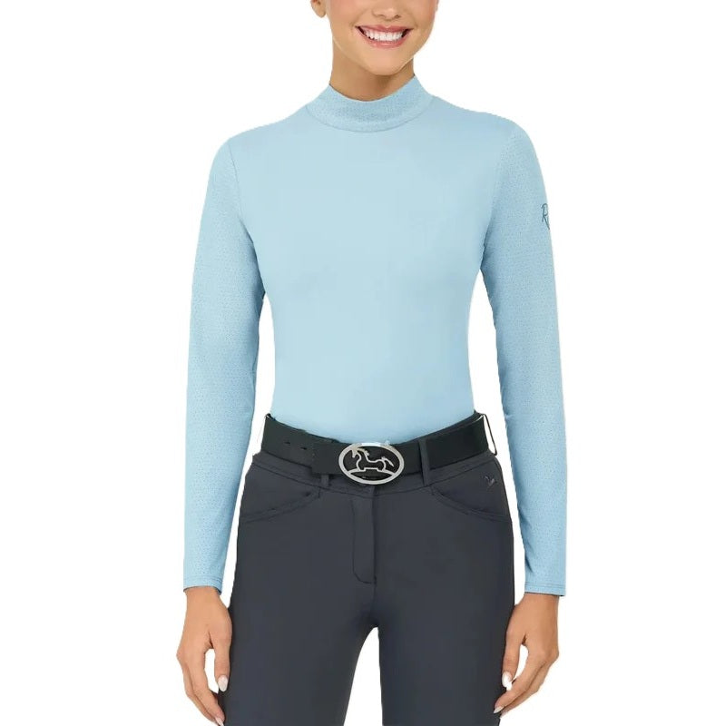 RJ Classics Women's Jemma Mock Neck Long Sleeve Shirt-6