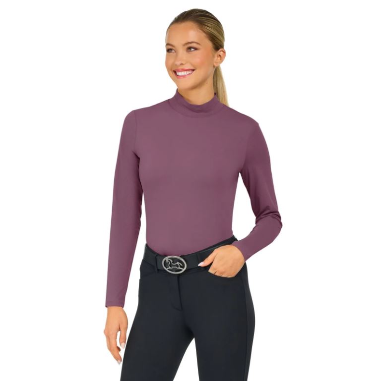 RJ Classics Women's Jemma Mock Neck Long Sleeve Shirt-2