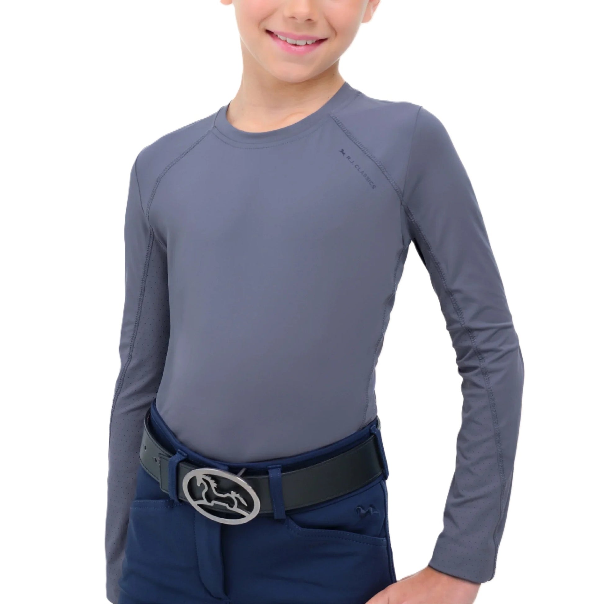 RJ Classics Kid's Jordyn Jr. Long Sleeve Crew Neck Shirt-3